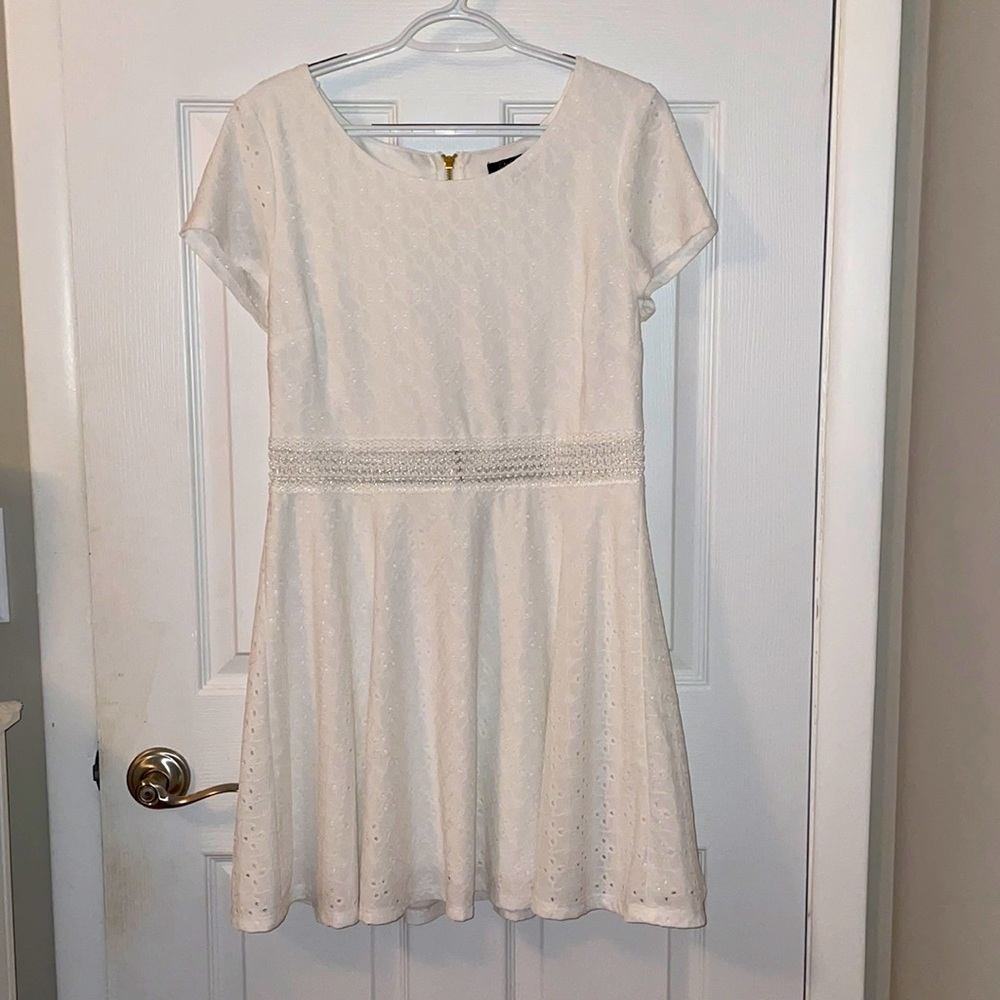 White eyelet dress